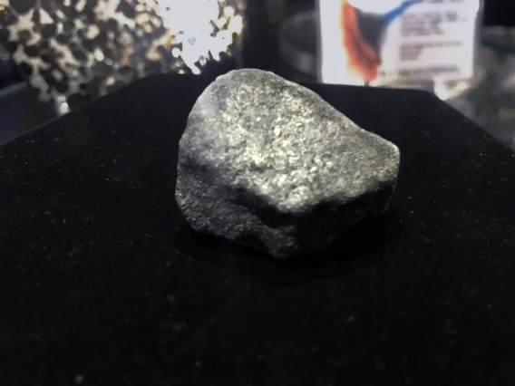 A sample of the Michigan meteorite recovered by citizen scientists using maps produced by UArizona assistant professor Vishnu Reddy’s Doppler radar technique