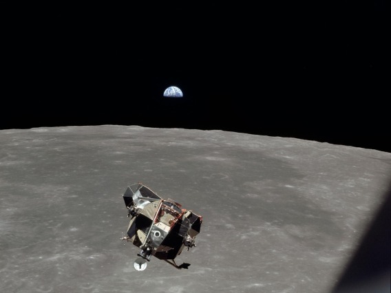 Photo of Apollo 11 Lunar Module ascent stage. NASA