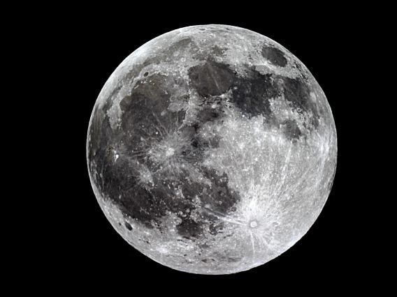 Photo of the moon.