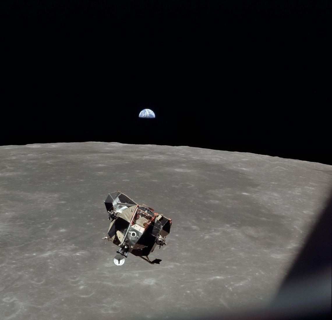 Photo of Apollo 11 Lunar Module ascent stage. NASA