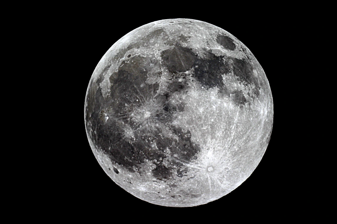 Photo of the moon.