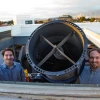 Photo of David Cantillo and Adam Battle with the RAPTORS telescope